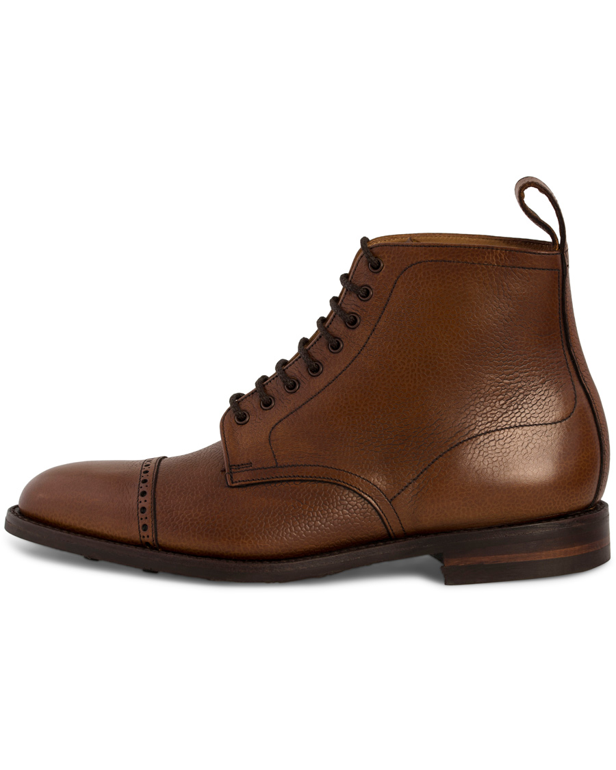 Herre | Loake 1880 Hyde Boot Brown Burnished Grain Calf | Loake 1880 | Hyde Boot Brown Burnished Grain Calf