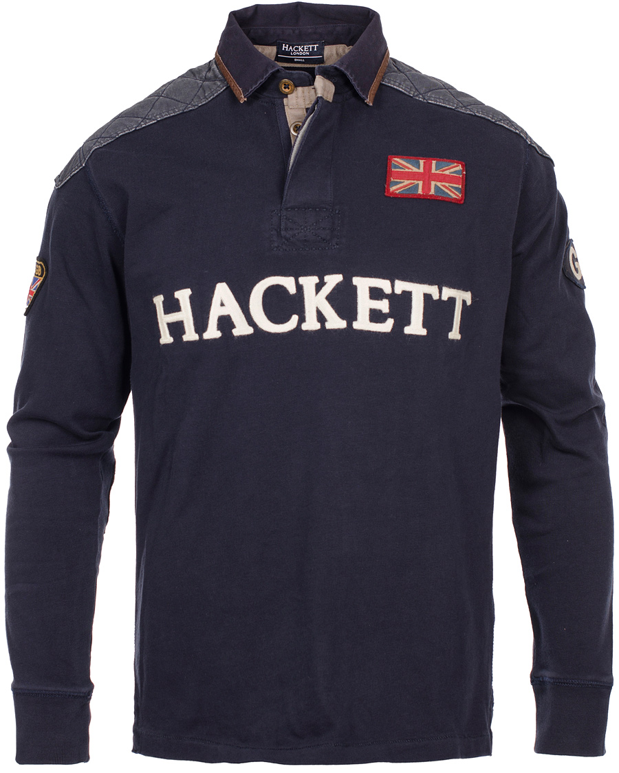 Herre | Gensere | Hackett | Union Jack Patch Rugby Navy