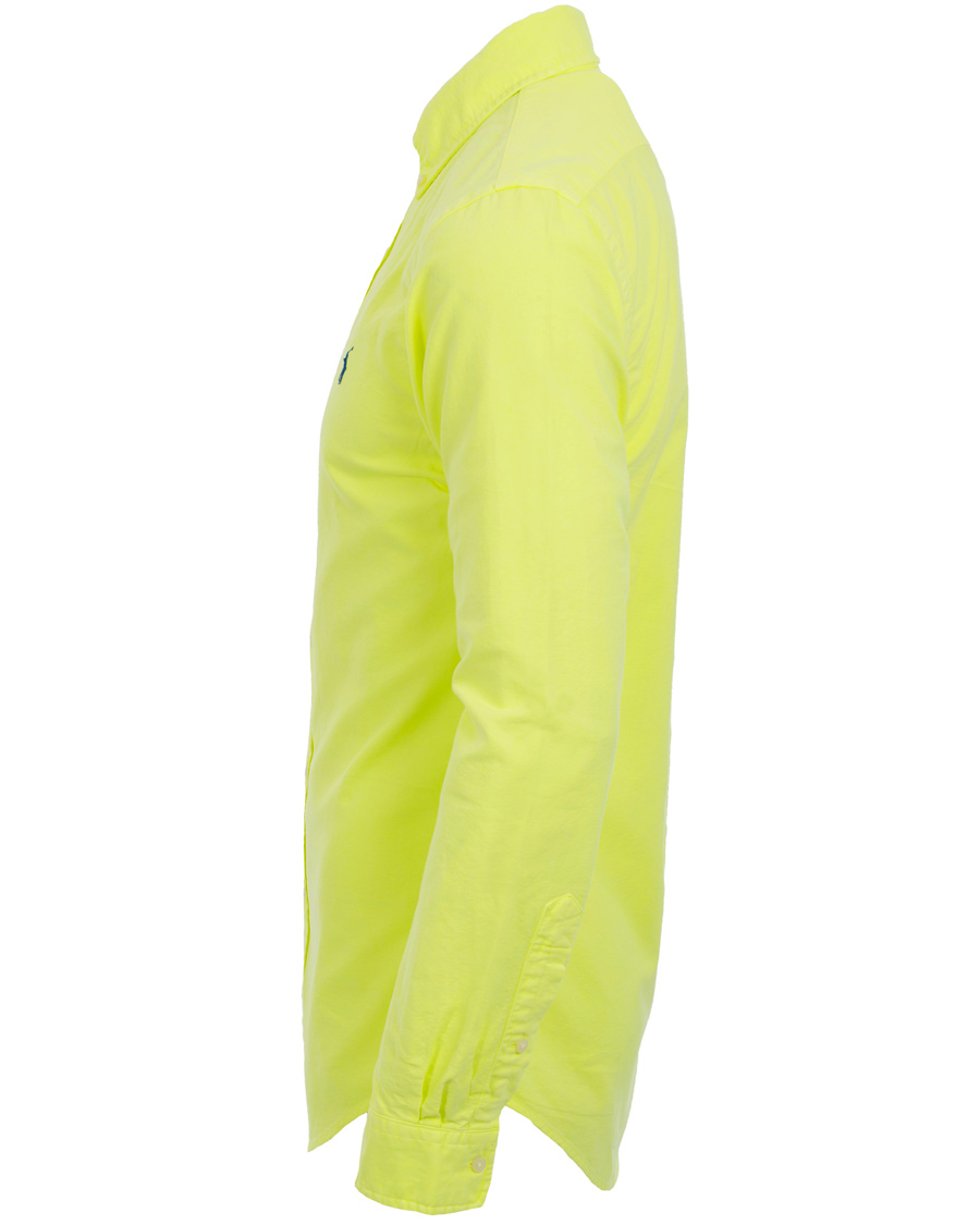 Herre | Skjorter | Polo Ralph Lauren | Slim Fit Oxford Shirt Safety Yellow