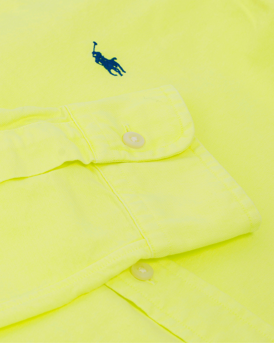 Herre | Skjorter | Polo Ralph Lauren | Slim Fit Oxford Shirt Safety Yellow