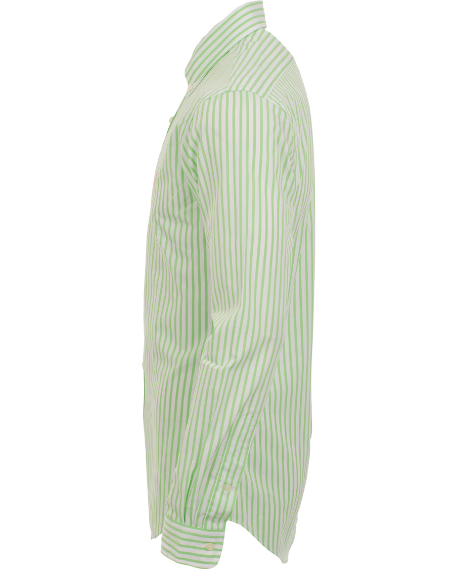 Herre | Skjorter | Polo Ralph Lauren | Slim Fit Poplin Stripe Shirt Lime/White