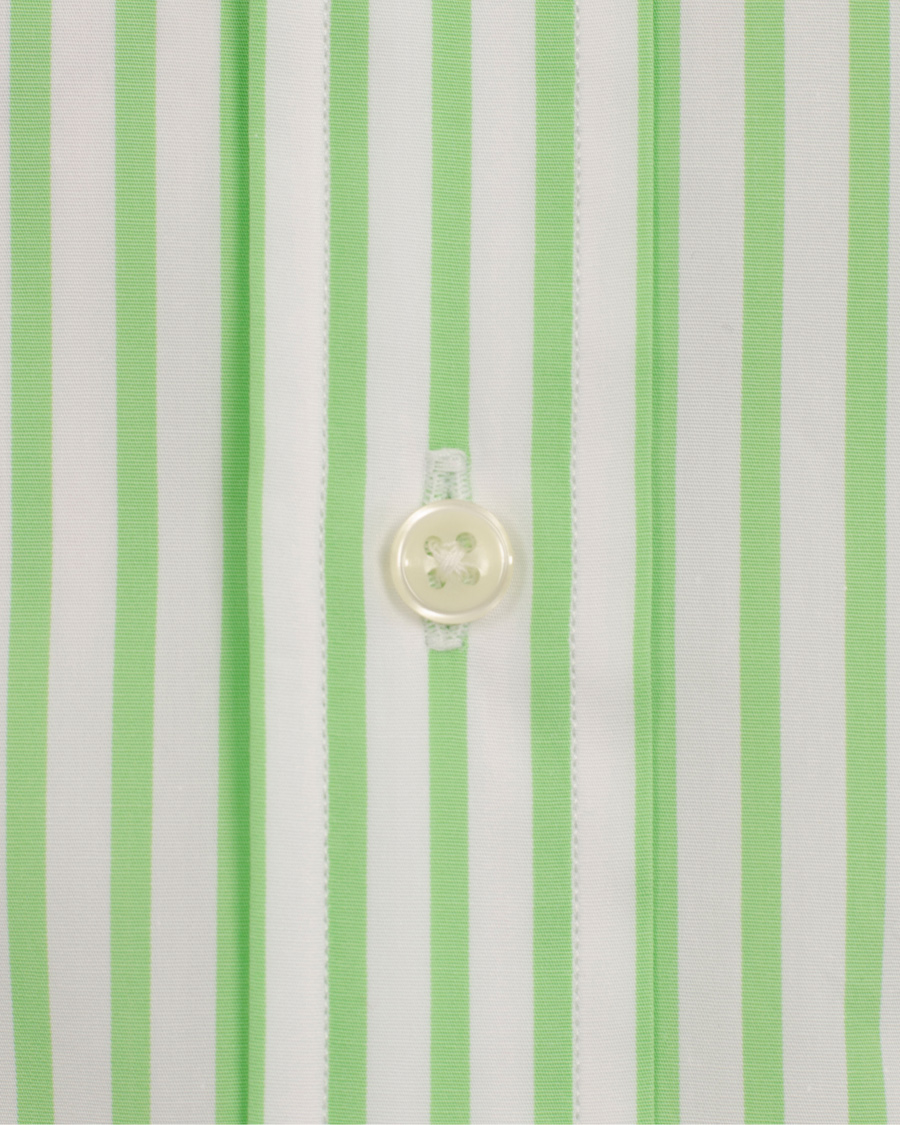Herre | Skjorter | Polo Ralph Lauren | Slim Fit Poplin Stripe Shirt Lime/White