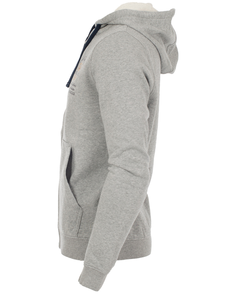 Herre | Gensere | Henri-Lloyd | Henri Lloyd Hopton Hooded Full Zip Sweat Grey Marl