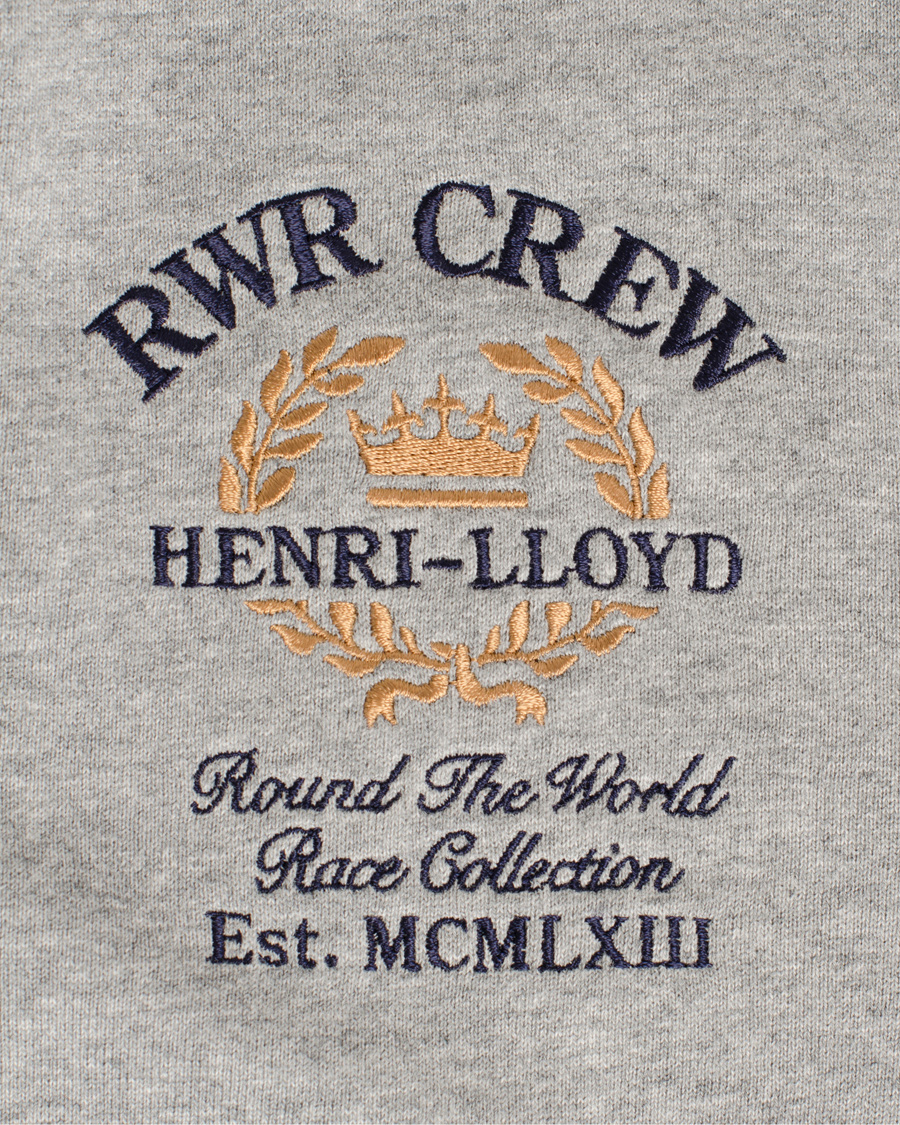 Herre | Gensere | Henri-Lloyd | Henri Lloyd Hopton Hooded Full Zip Sweat Grey Marl