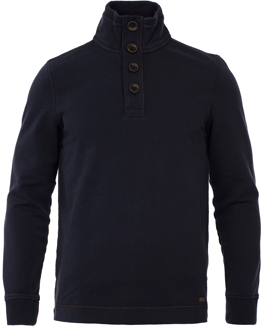 Herre | Gensere | BOSS ORANGE | BOSS Casual Wherso Button Sweatshirt Dark Blue