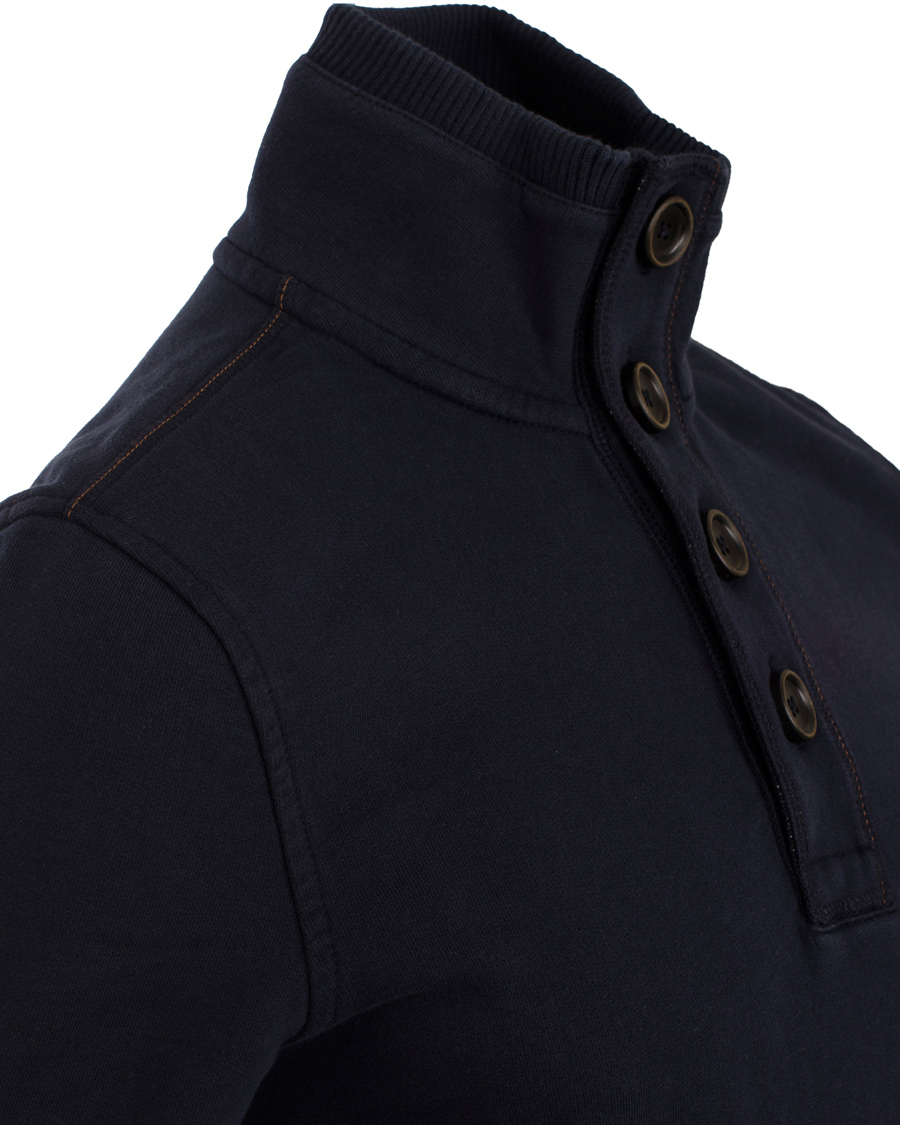 Herre | Gensere | BOSS ORANGE | BOSS Casual Wherso Button Sweatshirt Dark Blue