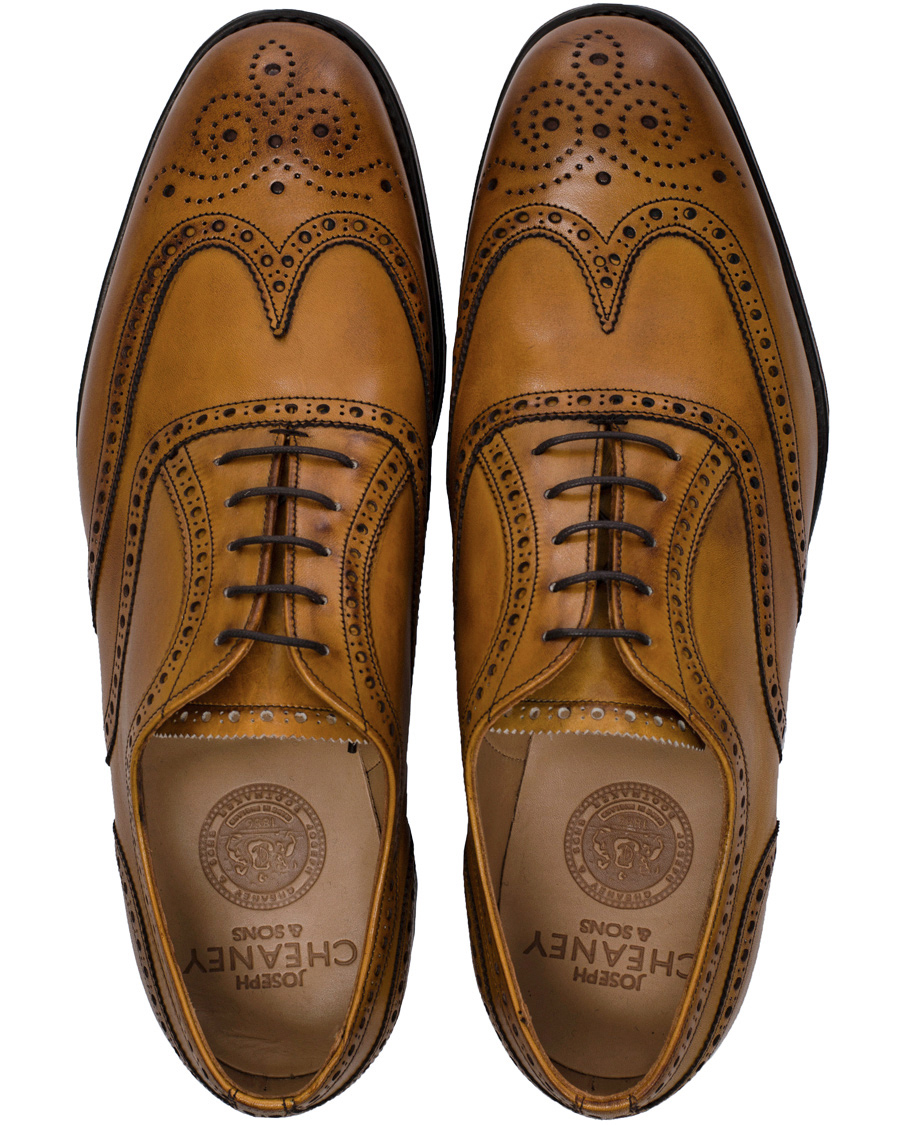 Herre | Cheaney Arthur III Brogue Chestnut Calf | Cheaney | Arthur III Brogue Chestnut Calf