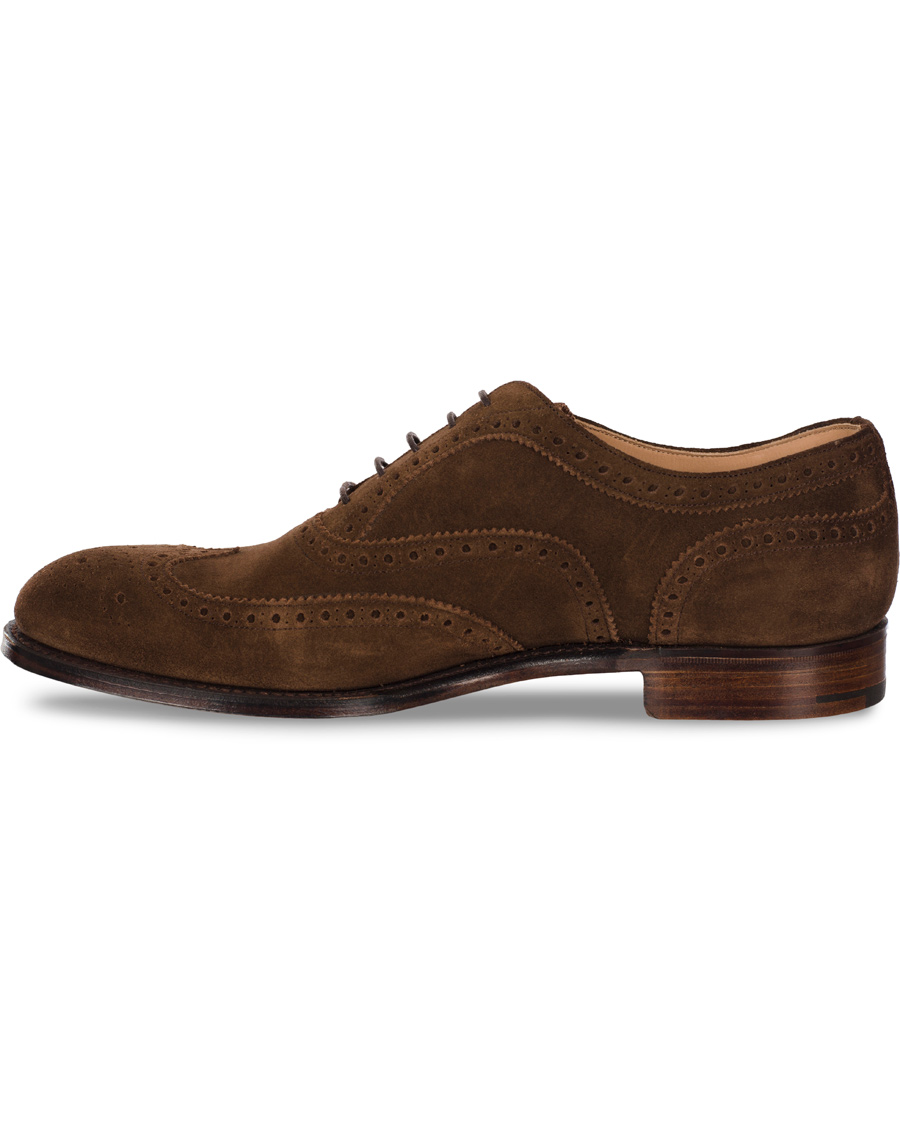 Herre | Cheaney Arthur III Brogue Brown Plough Suede | Cheaney | Arthur III Brogue Brown Plough Suede