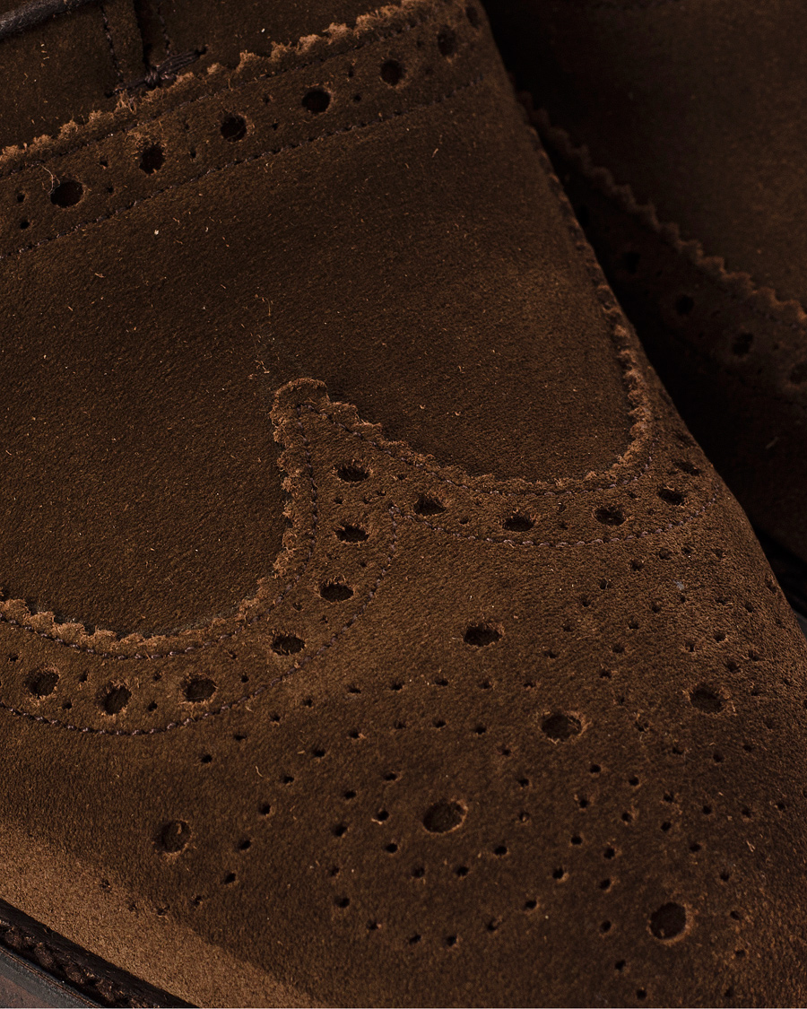 Herre | Cheaney Arthur III Brogue Brown Plough Suede | Cheaney | Arthur III Brogue Brown Plough Suede