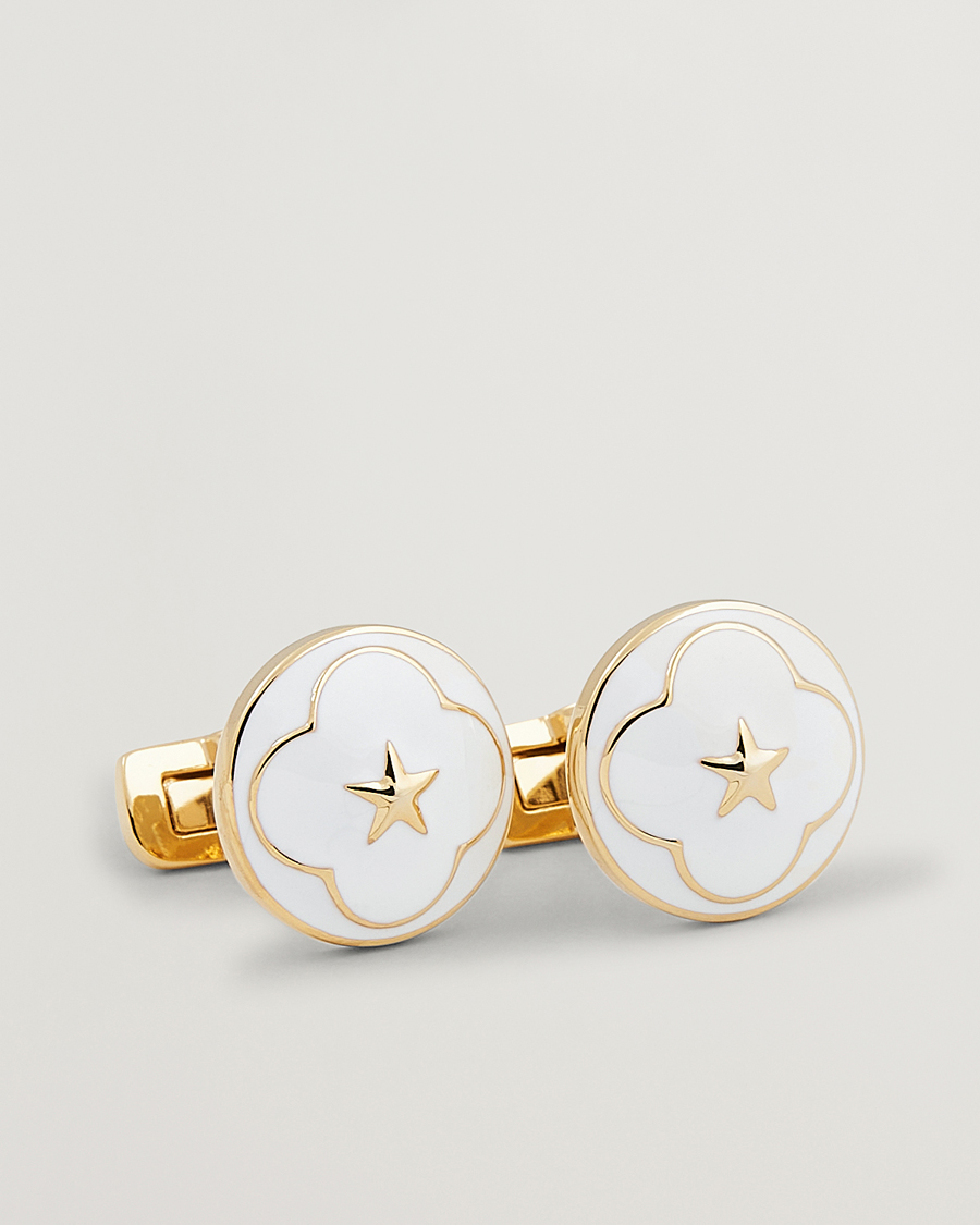 Herre | Mansjettknapper | Skultuna | Cuff Links Polar Star White
