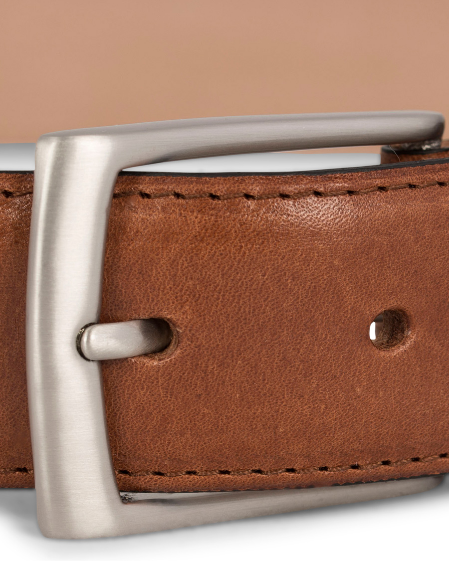 Herre | Loake 1880 Henry Leather Belt 3,3 cm Brown | Loake 1880 | Henry Leather Belt 3,3 cm Brown