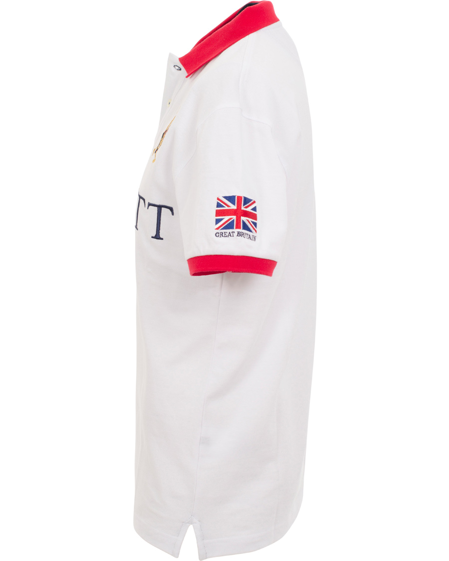 Herre | Pikéer | Hackett | British Polo Day Great Britain Piké White