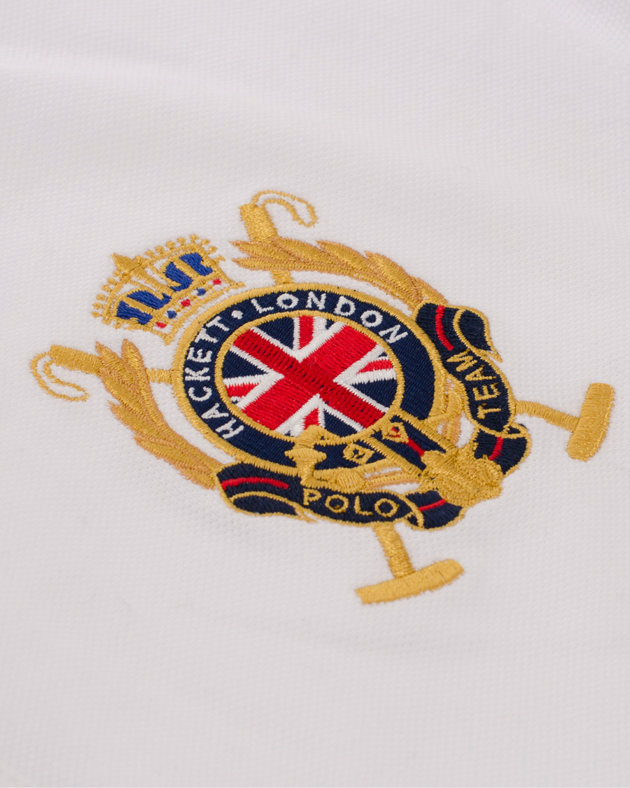Herre | Pikéer | Hackett | British Polo Day Great Britain Piké White