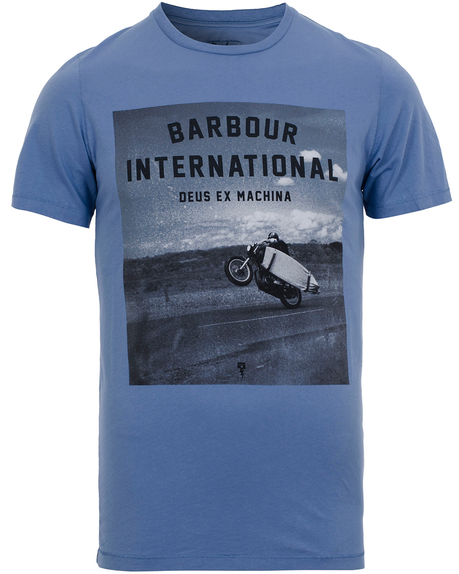 Herre | T-Shirts | Barbour International | Weekend Deus Ex Machina Tee Blue