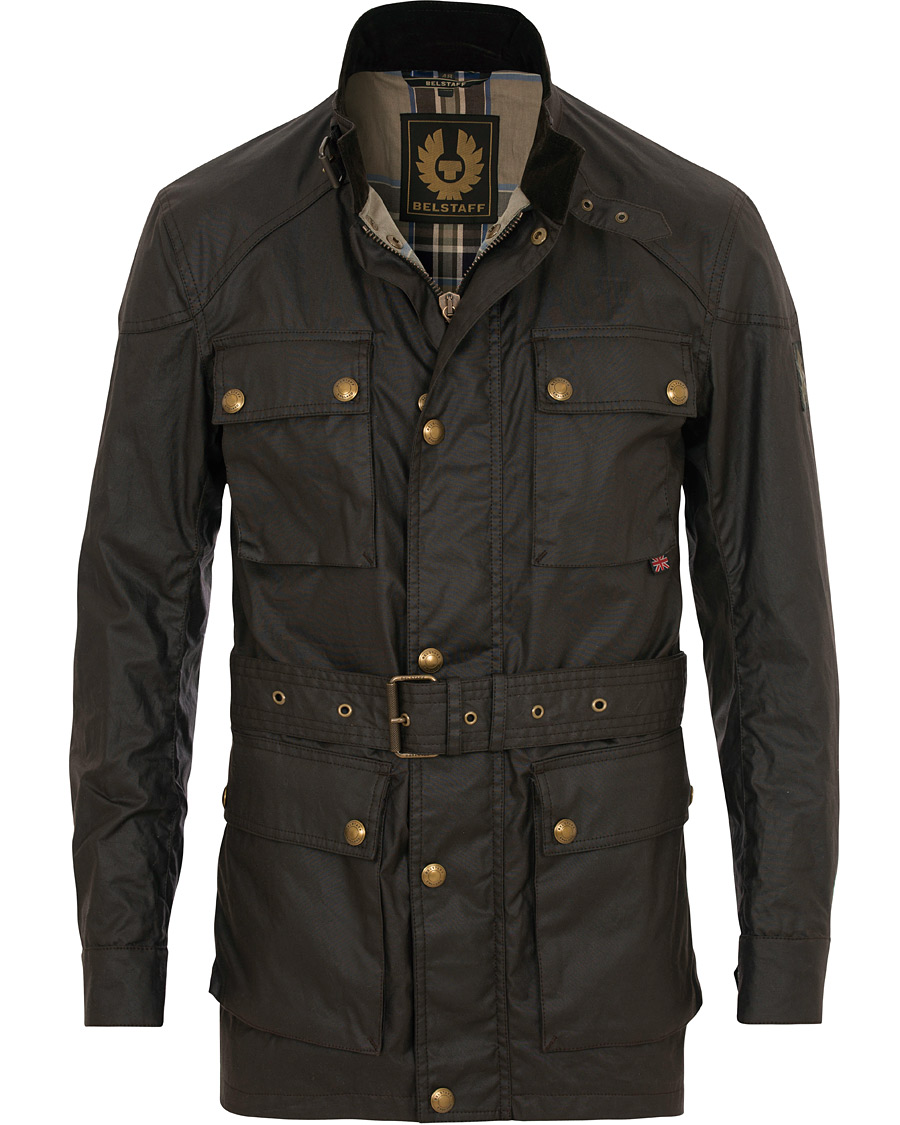 Herre | Jakker | Belstaff | Roadmaster Belted Jacket Mahogany Brown