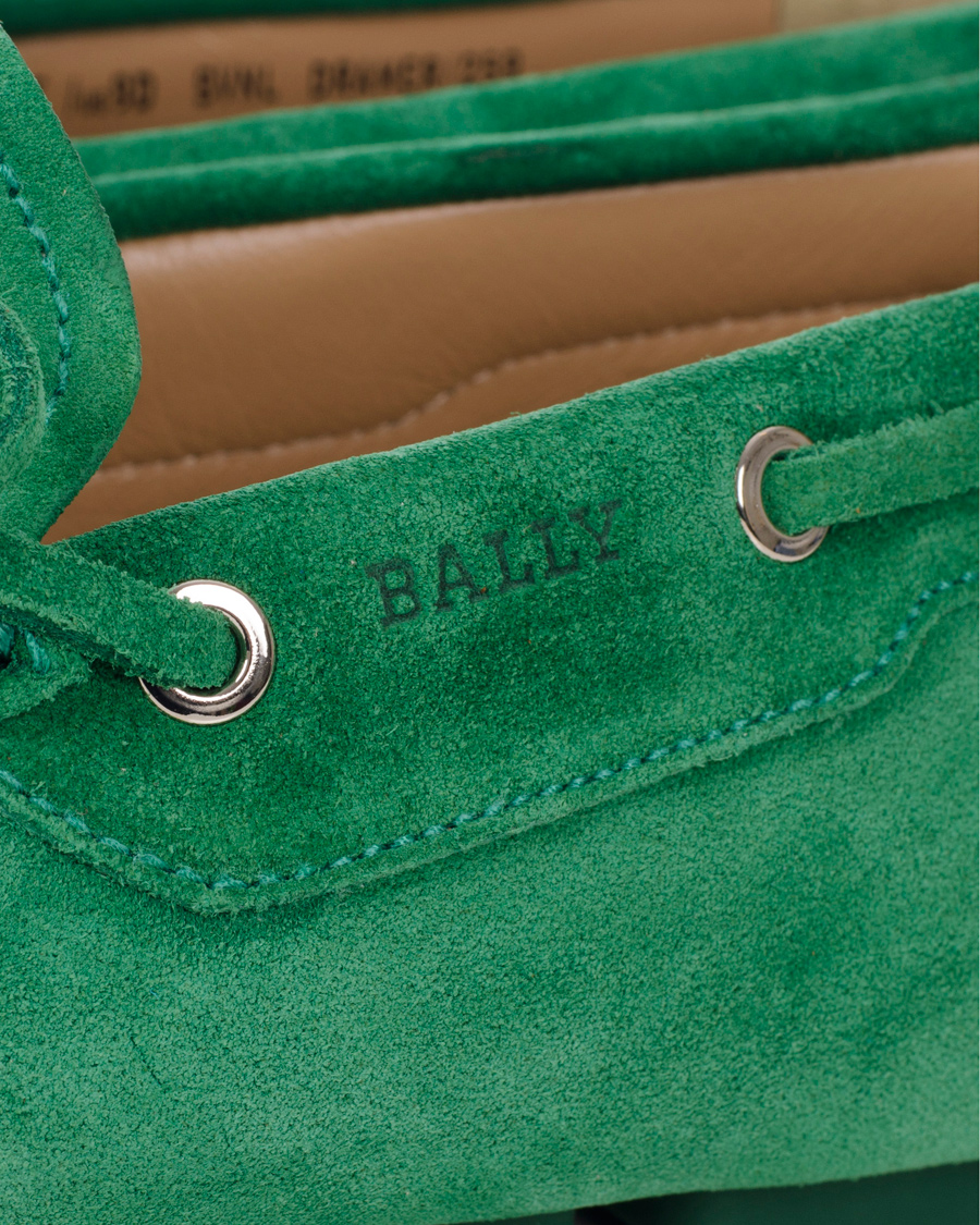 Herre | BALLY Dramer Suede Car Shoe Grass Green | Bally | Dramer Suede Car Shoe Grass Green