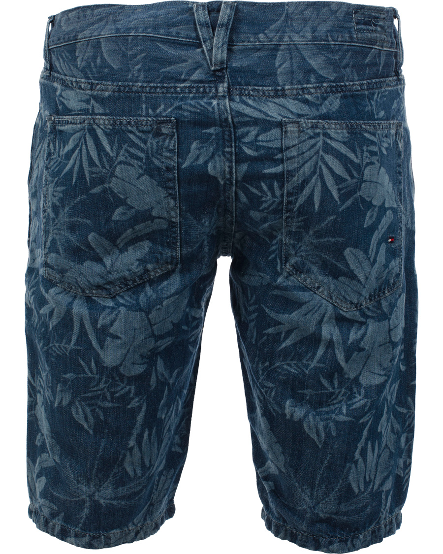 Herre | Shorts | Tommy Hilfiger | Hudson Printed Jeans Shorts Blue