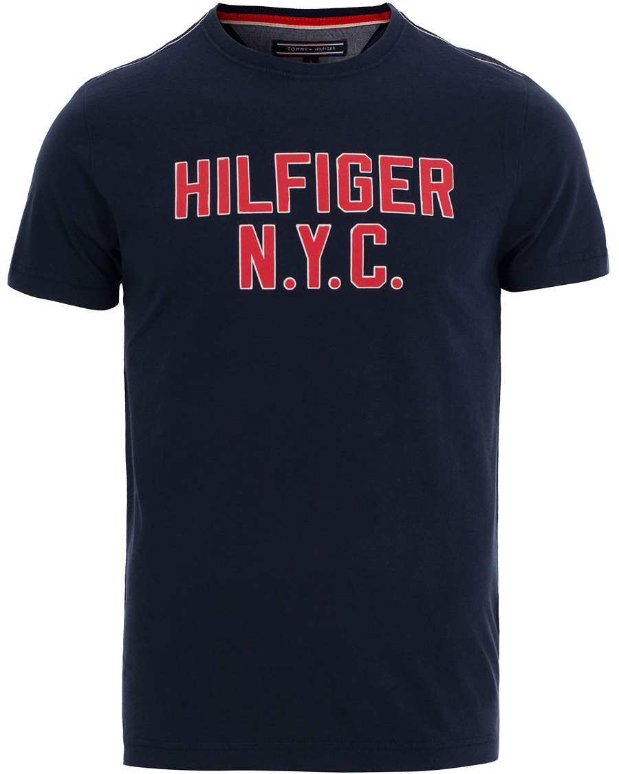 Herre | T-Shirts | Tommy Hilfiger | Johnny Regular Fit Tee Navy Blazer