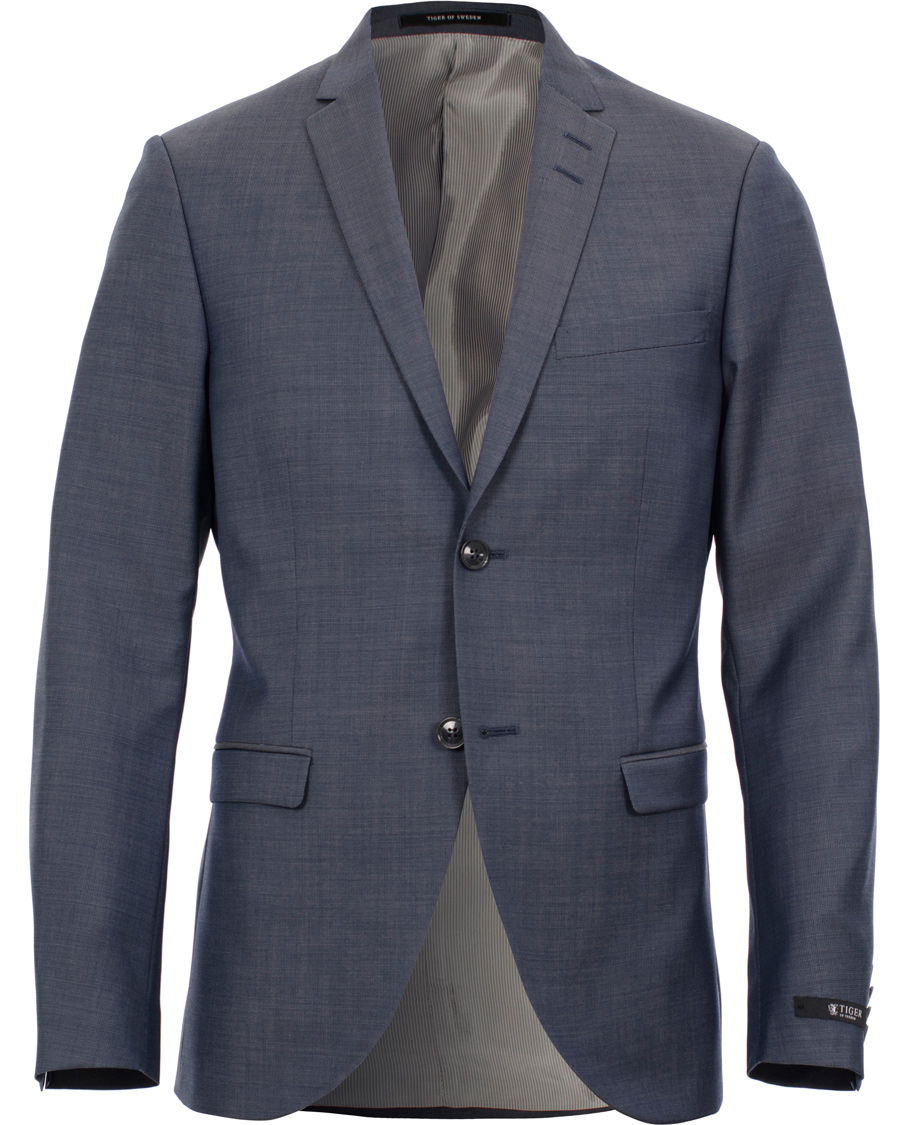 Herre | Dresser | Tiger of Sweden | Jil Suit 100% Wool Steel Blue