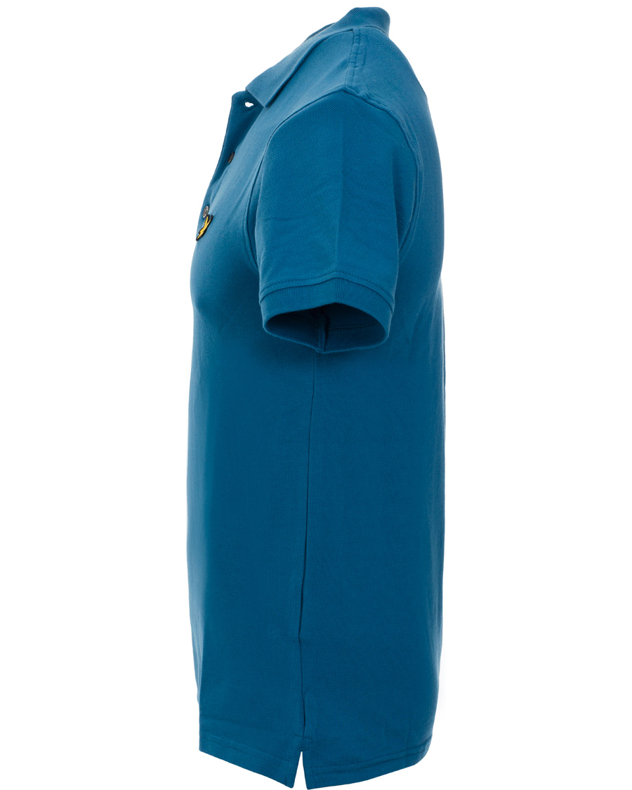Herre | Pikéer | Lyle & Scott | Plain Pique Polo Shirt Blue Patrol