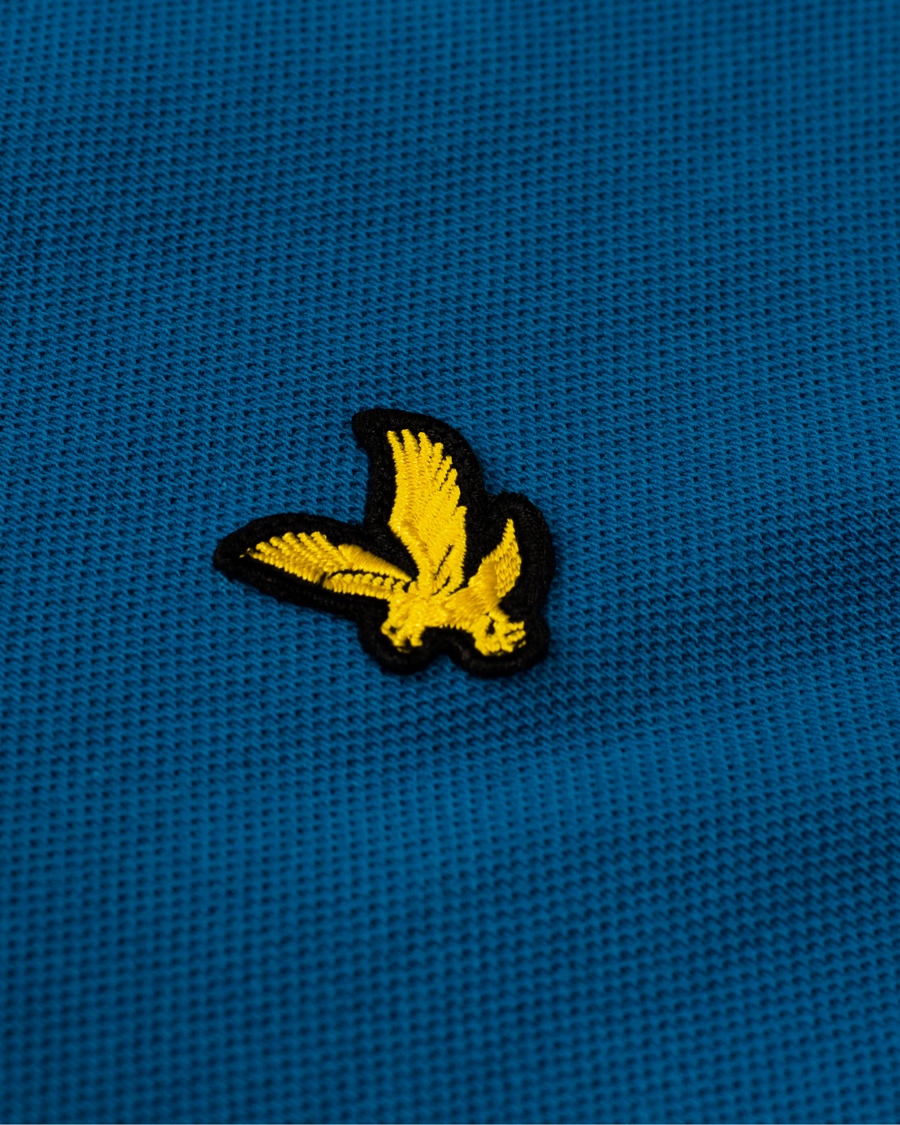 Herre | Pikéer | Lyle & Scott | Plain Pique Polo Shirt Blue Patrol