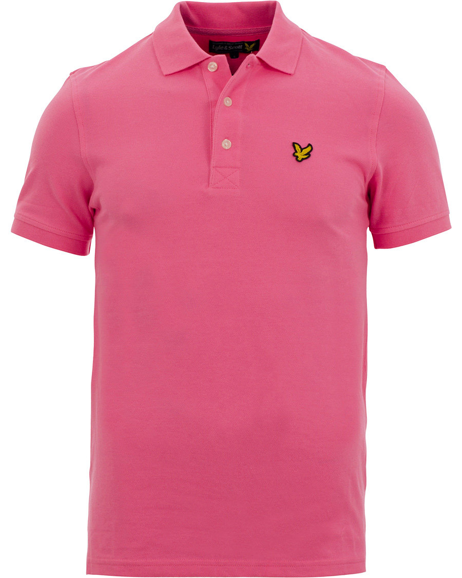 Herre | Pikéer | Lyle & Scott | Plain Pique Polo Shirt Hot Pink