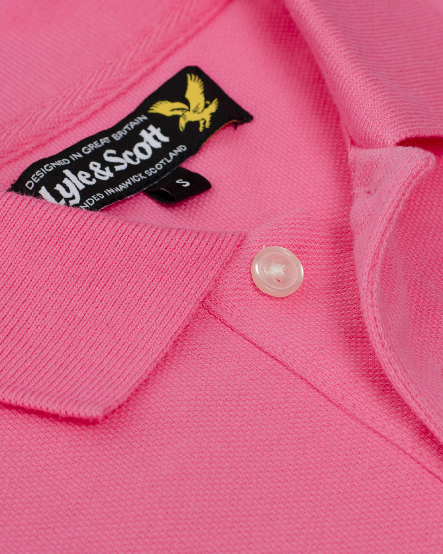 Herre | Pikéer | Lyle & Scott | Plain Pique Polo Shirt Hot Pink