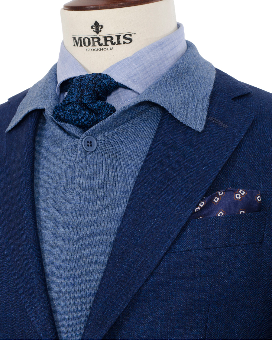 Herre | Morris Heritage Flower Pouchette Navy | Morris Heritage | Flower Pouchette Navy