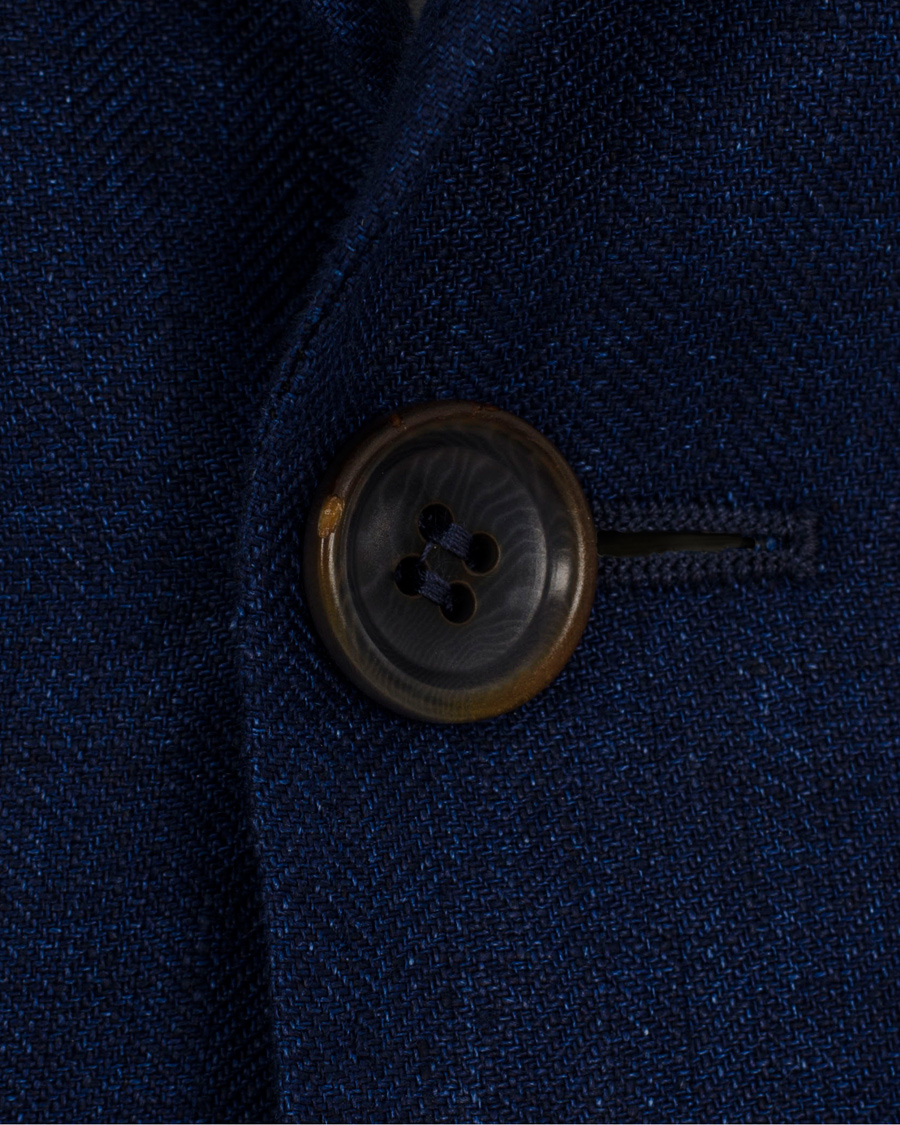 Herre | Dresser | Morris Heritage | Frank Herringbone Linen Suit Old Blue