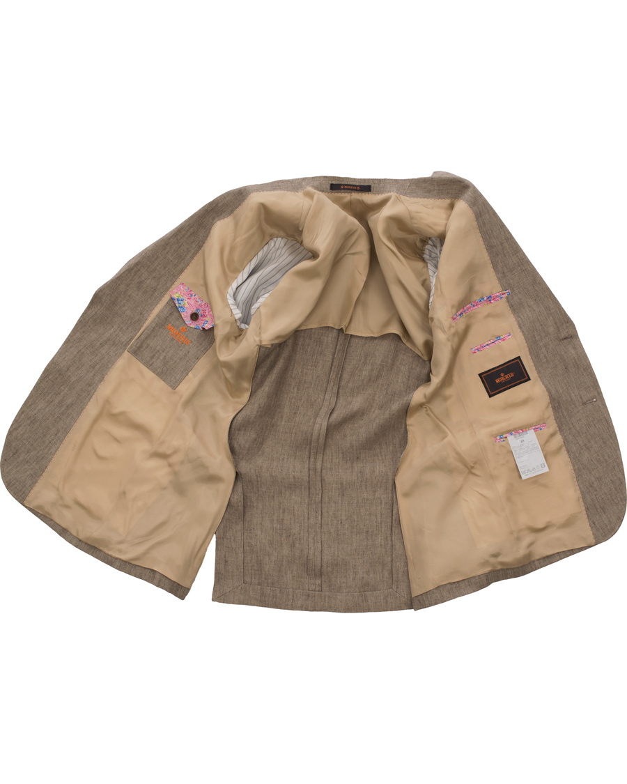 Herre | Dressjakker | Morris | Marlow Herringbone Linen Blazer Khaki