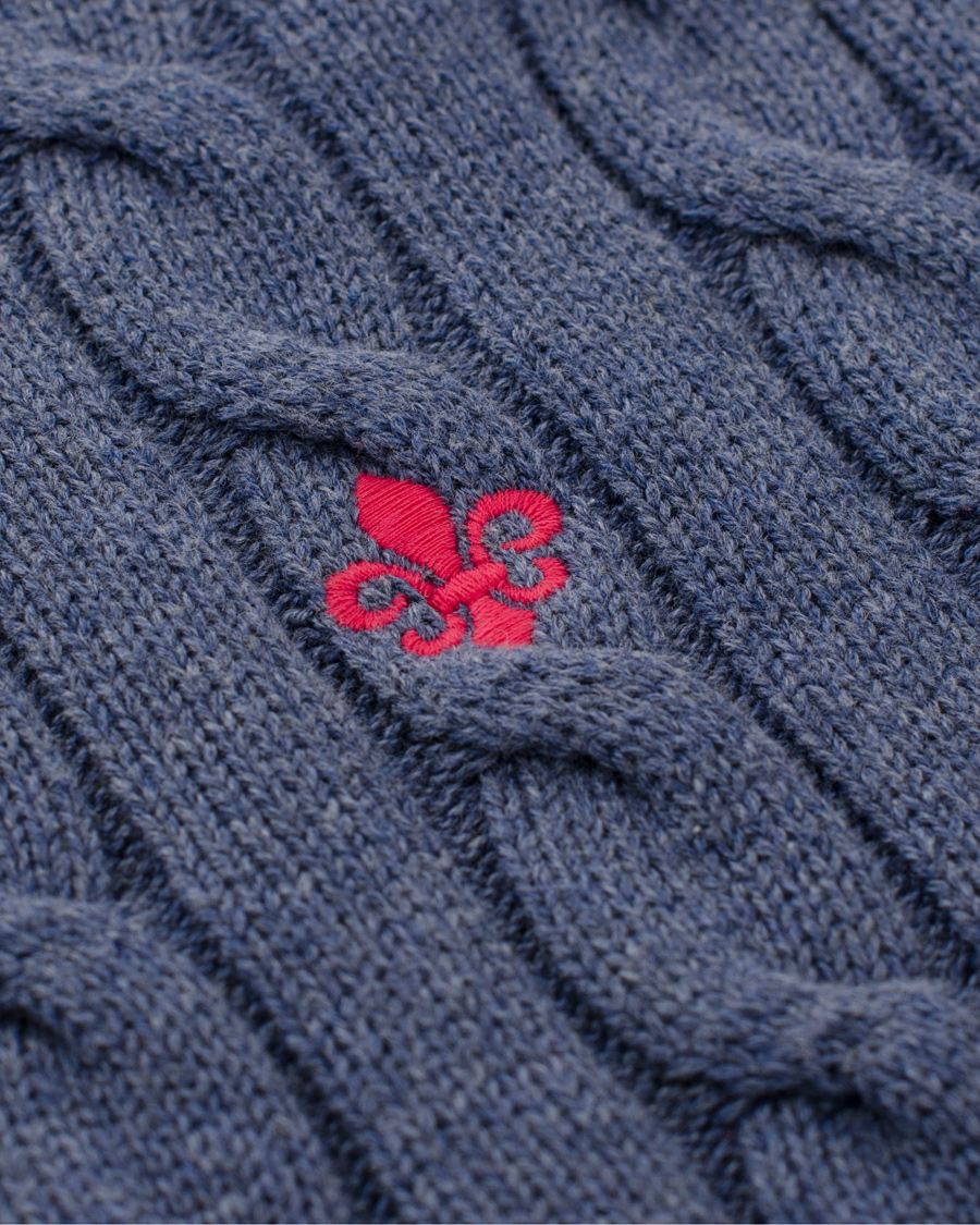 Herre | Gensere | Morris | Pima Cotton Cable Blue