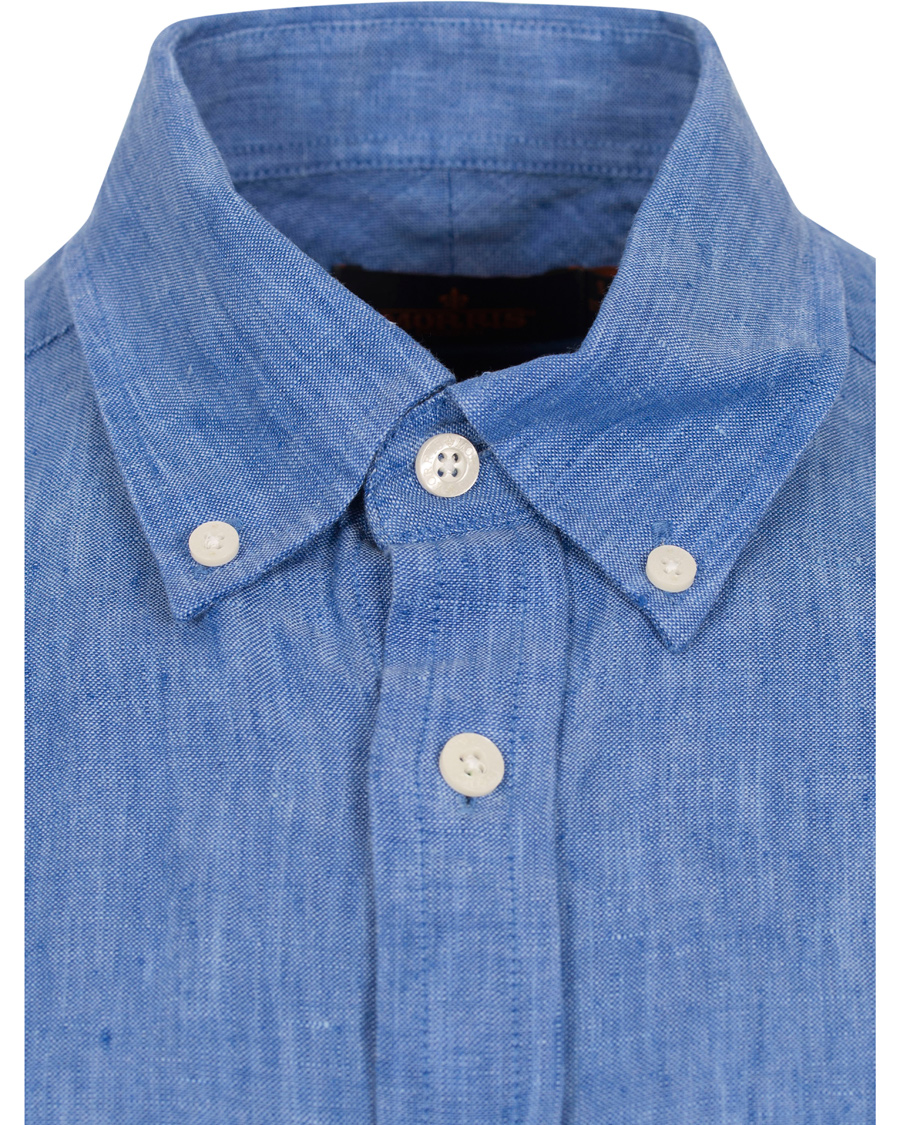 Herre | Skjorter | Morris | Douglas Linen Shirt Blue