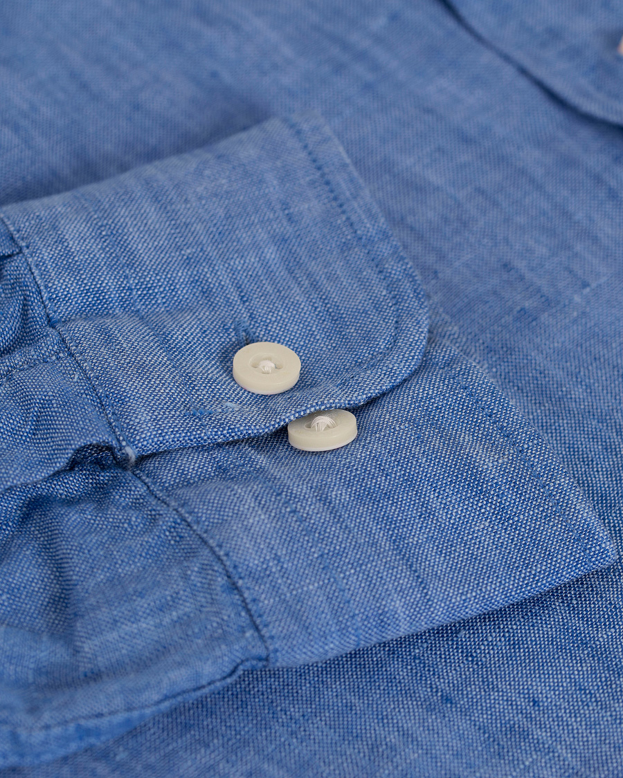 Herre | Skjorter | Morris | Douglas Linen Shirt Blue