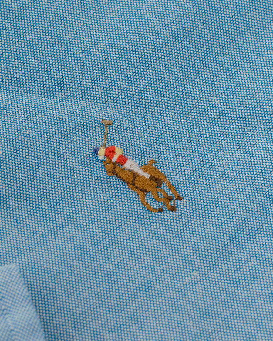 Herre | Skjorter | Polo Ralph Lauren | Slim Fit Oxford Shirt Optic Blue