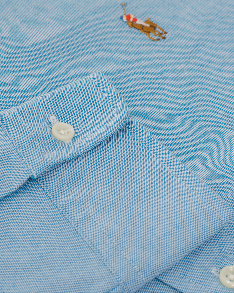 Herre | Skjorter | Polo Ralph Lauren | Slim Fit Oxford Shirt Optic Blue