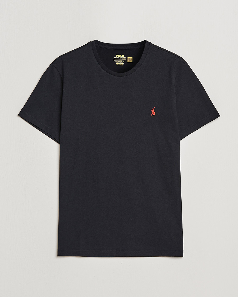 Herre | T-Shirts | Polo Ralph Lauren | Custom Slim Fit Tee RL Black
