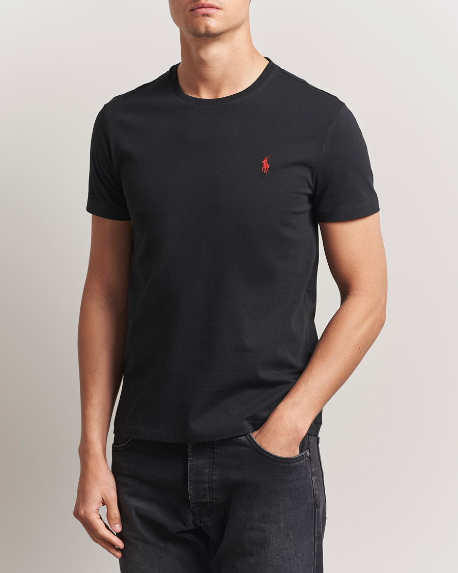 Herr | T-Shirts | Polo Ralph Lauren | Custom Slim Fit Tee RL Black