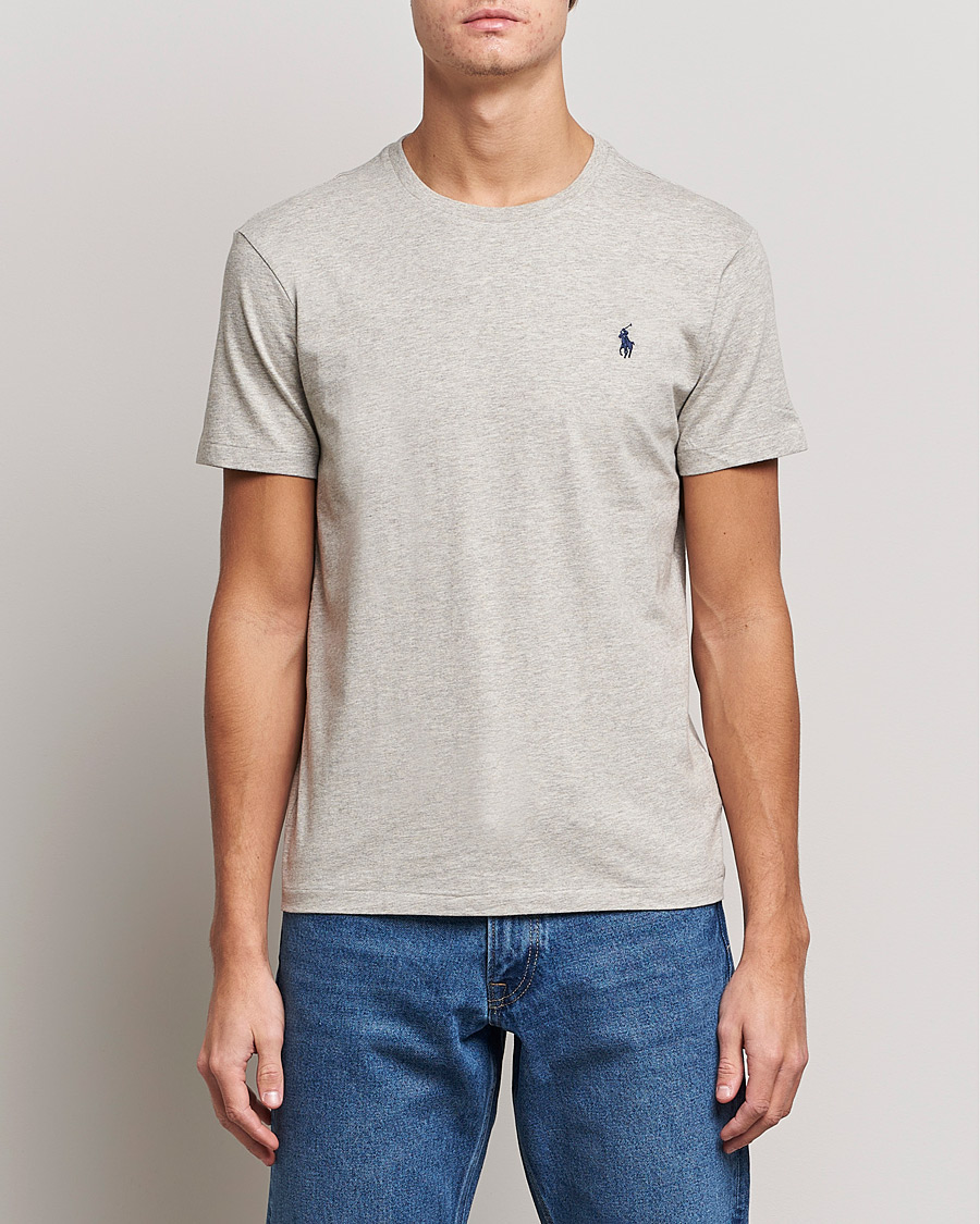 Herre | Kortermede t-shirts | Polo Ralph Lauren | Custom Slim Fit Tee New Grey Heather