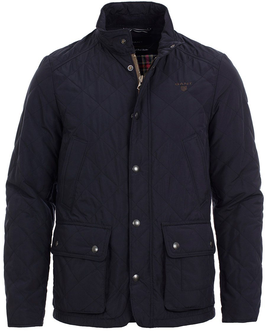 Herre | Jakker | GANT | The Central Park Quilted Jacket Air Force Blue