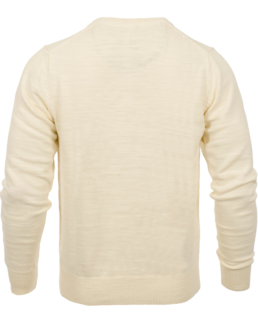Herre | Gensere | GANT | Natural Cotton Retro Flag Crew Ivory