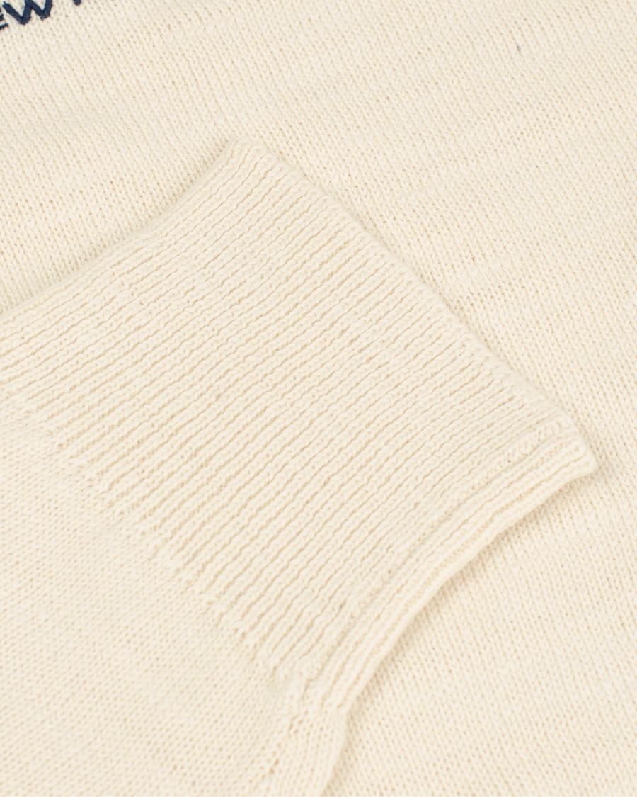 Herre | Gensere | GANT | Natural Cotton Retro Flag Crew Ivory
