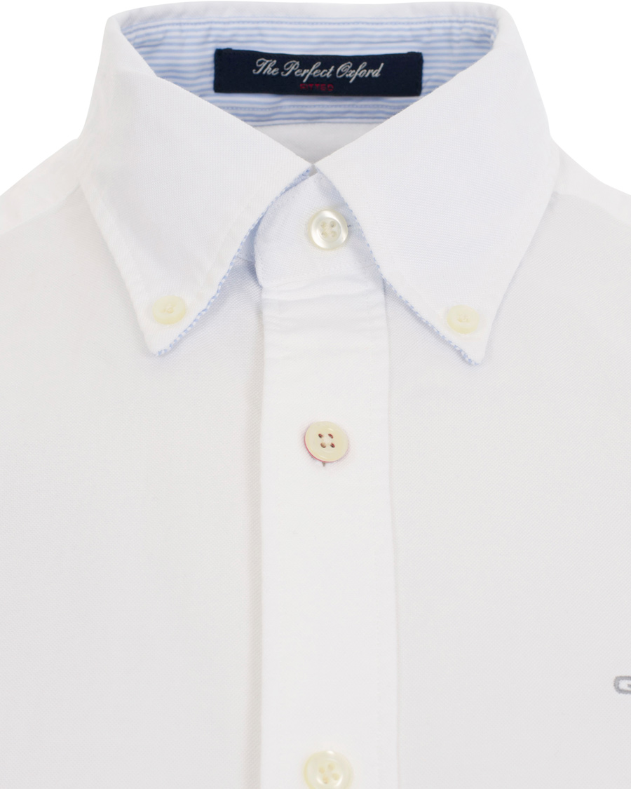 Herre | Skjorter | GANT | The Perfect Oxford Shirt Fitted Body White