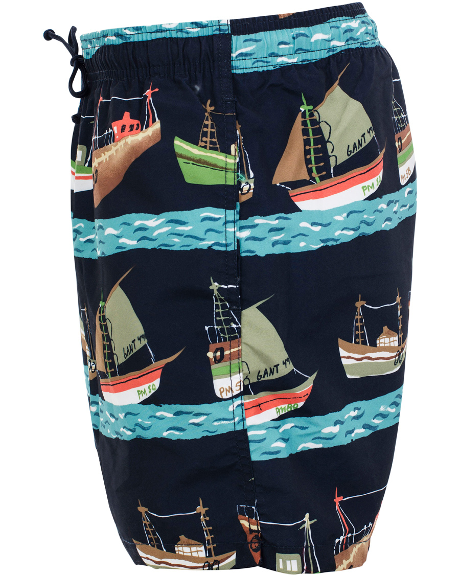 Herre | Badeshorts | GANT | Vintage Sailrace Swim Boxer Classic Blue