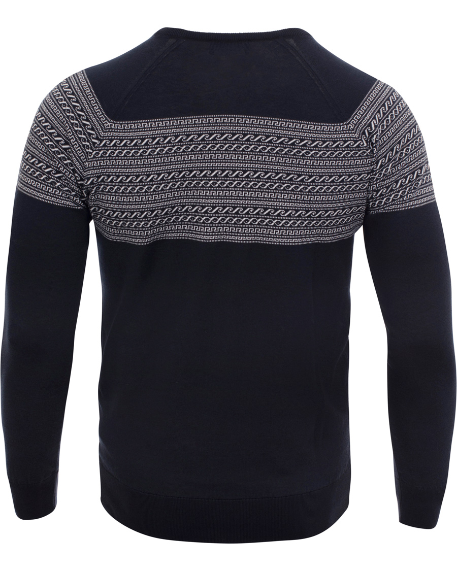Herre | Gensere | John Smedley | Alnwick Slim Fit Cotton Pullover Navy/White