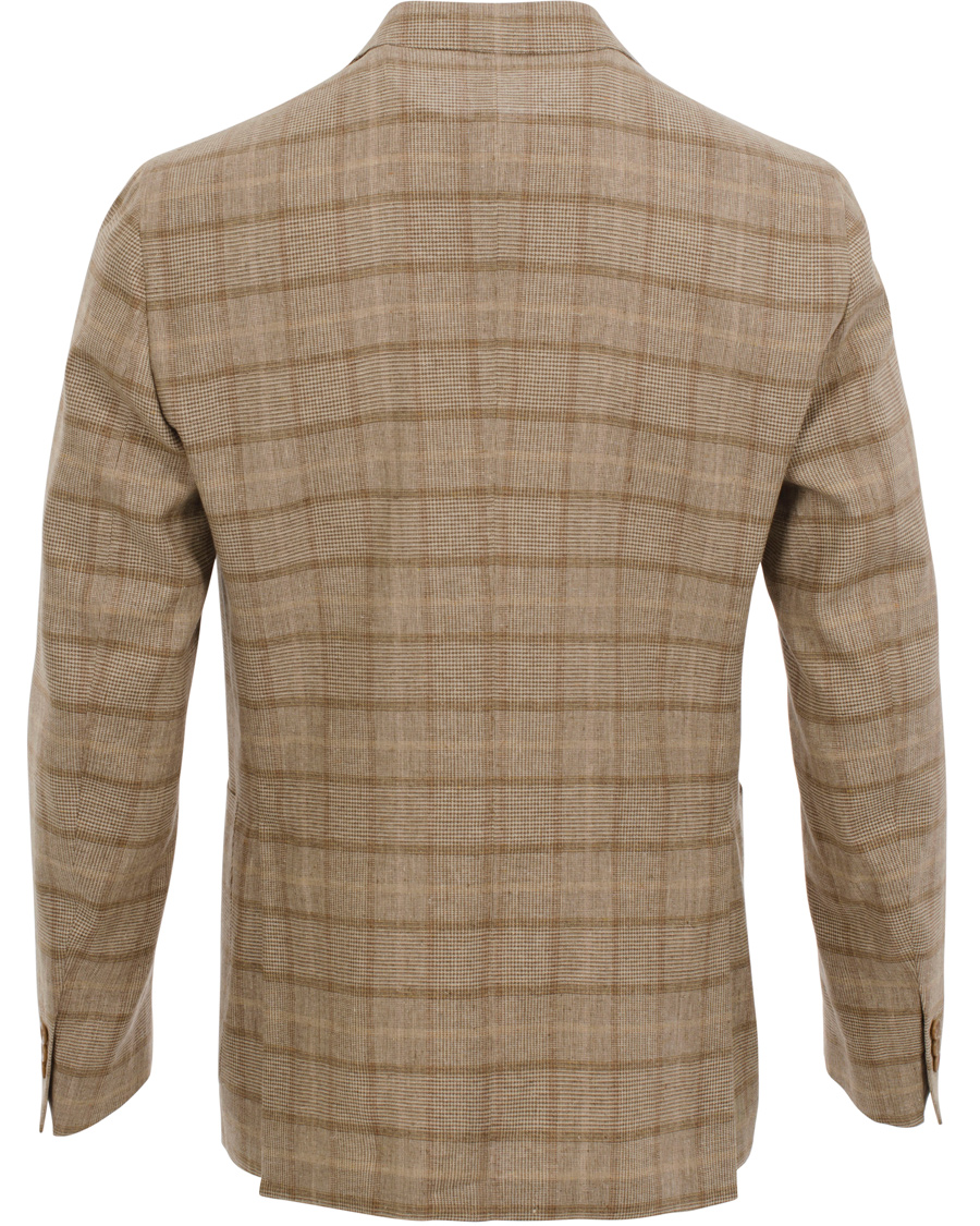 Herre | Dressjakker | Boglioli | Dover Patch Pocket Prince Of Wales Blazer Beige