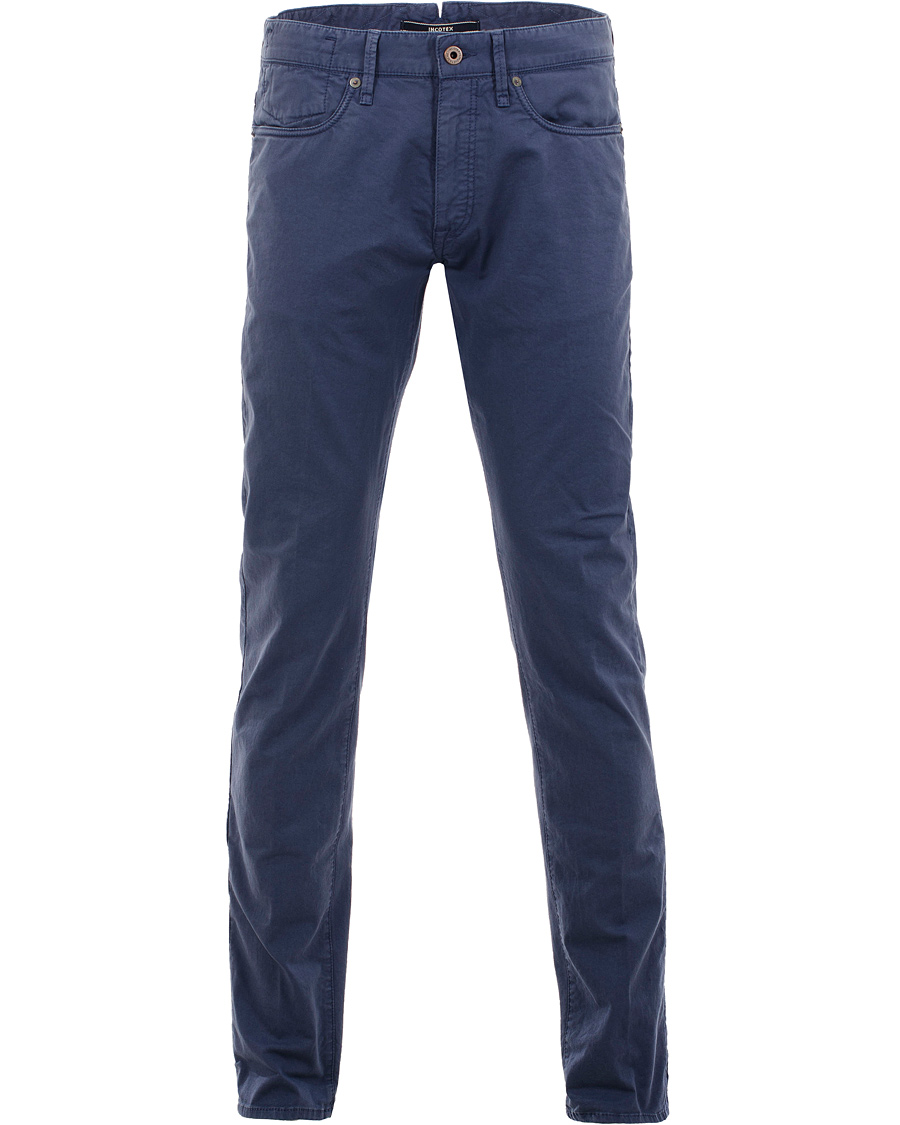 Herre | Bukser | Incotex | 5-Pocket Stretch Pant Blue