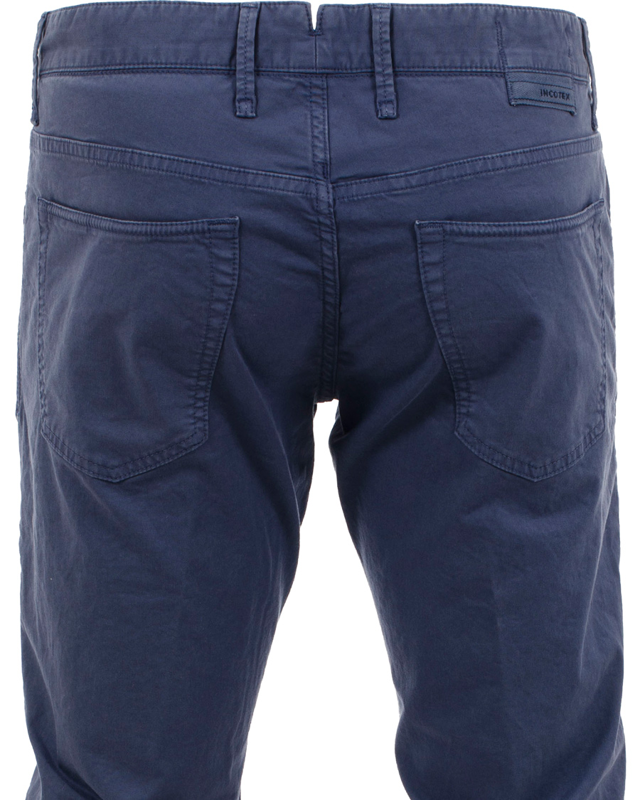 Herre | Bukser | Incotex | 5-Pocket Stretch Pant Blue