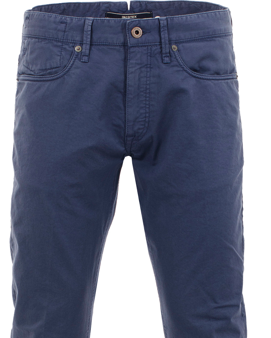 Herre | Bukser | Incotex | 5-Pocket Stretch Pant Blue