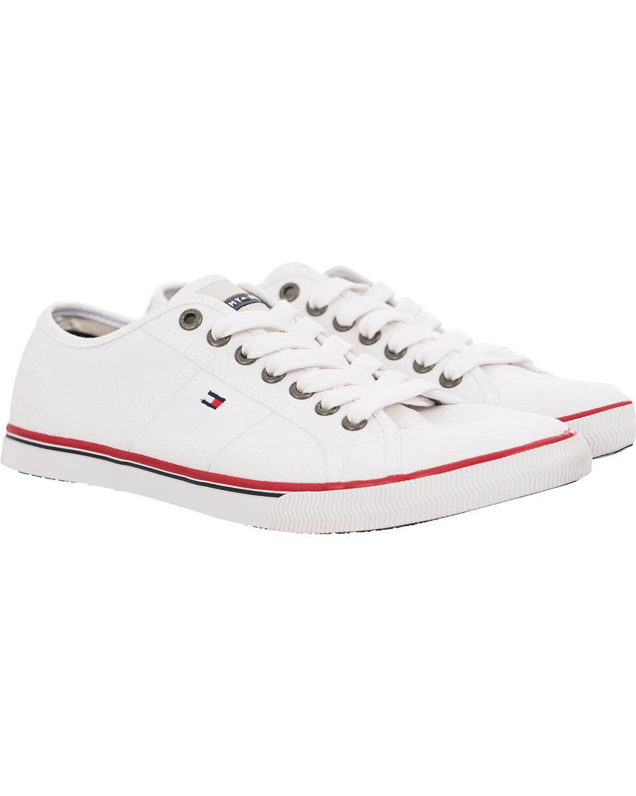 Herre | Tommy Hilfiger Vantage 2D Canvas Sneaker White | Tommy Hilfiger | Vantage 2D Canvas Sneaker White
