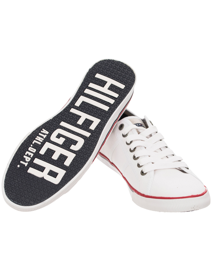 Herre | Tommy Hilfiger Vantage 2D Canvas Sneaker White | Tommy Hilfiger | Vantage 2D Canvas Sneaker White